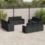 Gartensofa-Set 12-teilig mit schwarzen synthetischen Rattankissen von , Gartensets - Ref: Foro24-3218755, Preis: 891,62 €, Ra...