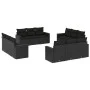 Gartensofa-Set 12-teilig mit schwarzen synthetischen Rattankissen von , Gartensets - Ref: Foro24-3218755, Preis: 891,62 €, Ra...