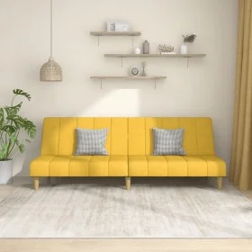 2 seater yellow fabric sofa bed by , Sofas - Ref: Foro24-375831, Price: 233,72 €, Discount: %