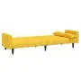 2-seater sofa bed with two yellow fabric pillows by , Sofas - Ref: Foro24-375838, Price: 281,01 €, Discount: %