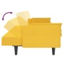 2-seater sofa bed with two yellow fabric pillows by , Sofas - Ref: Foro24-375838, Price: 285,96 €, Discount: %