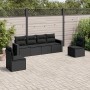 6-teilige Gartensofagarnitur und schwarze synthetische Rattankissen von , Gartensets - Ref: Foro24-3218795, Preis: 375,23 €, ...