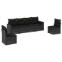 Set de sofás de jardín 6 piezas y cojines ratán sintético negro de , Conjuntos de jardín - Ref: Foro24-3218795, Precio: 375,9...
