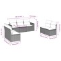 7-teiliges Gartensofa-Set und beigefarbene synthetische Rattankissen von , Gartensets - Ref: Foro24-3218818, Preis: 432,21 €,...
