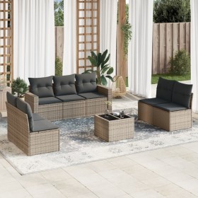 8-teiliges Gartensofa-Set und graue synthetische Rattankissen von , Gartensets - Ref: Foro24-3218830, Preis: 448,49 €, Rabatt: %