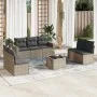 8-piece garden sofa set and gray synthetic rattan cushions by , Garden sets - Ref: Foro24-3218830, Price: 449,53 €, Discount: %