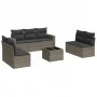 8-piece garden sofa set and gray synthetic rattan cushions by , Garden sets - Ref: Foro24-3218830, Price: 449,53 €, Discount: %