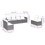 Gartensofa-Set mit beigen Kissen 8 Stück PE-Rattan von , Gartensets - Ref: Foro24-3218839, Preis: 460,61 €, Rabatt: %