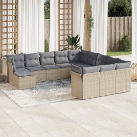 12-teiliges Gartensofa-Set und braune synthetische Rattankissen von , Gartensets - Ref: Foro24-3250468, Preis: 795,77 €, Raba...