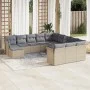 12-piece garden sofa set and brown synthetic rattan cushions by , Garden sets - Ref: Foro24-3250468, Price: 783,00 €, Discoun...