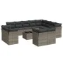 Garden sofa set with cushions 13 pieces gray synthetic rattan by , Garden sets - Ref: Foro24-3218540, Price: 828,45 €, Discou...
