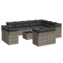 Set sofás de jardín con cojines 13 piezas ratán sintético gris de , Conjuntos de jardín - Ref: Foro24-3218540, Precio: 803,51...