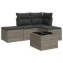 Garden sofa set with cushions 5 pieces gray synthetic rattan by , Garden sets - Ref: Foro24-3217490, Price: 251,80 €, Discoun...