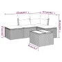 Garden sofa set with cushions 5 pieces gray synthetic rattan by , Garden sets - Ref: Foro24-3217490, Price: 251,80 €, Discoun...