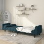 2-seater sofa bed with two blue velvet pillows by , Sofas - Ref: Foro24-375846, Price: 274,40 €, Discount: %
