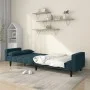 2-seater sofa bed with two blue velvet pillows by , Sofas - Ref: Foro24-375846, Price: 262,93 €, Discount: %