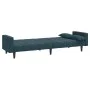2-seater sofa bed with two blue velvet pillows by , Sofas - Ref: Foro24-375846, Price: 262,93 €, Discount: %