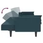 2-seater sofa bed with two blue velvet pillows by , Sofas - Ref: Foro24-375846, Price: 262,93 €, Discount: %