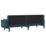 2-seater sofa bed with two blue velvet pillows by , Sofas - Ref: Foro24-375846, Price: 262,93 €, Discount: %