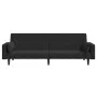 2-seater sofa bed with two black velvet pillows by , Sofas - Ref: Foro24-375850, Price: 270,30 €, Discount: %