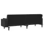 2-seater sofa bed with two black velvet pillows by , Sofas - Ref: Foro24-375850, Price: 270,30 €, Discount: %