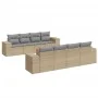 9-teiliges Gartensofa-Set mit beigen synthetischen Rattankissen von , Gartensets - Ref: Foro24-3225366, Preis: 602,88 €, Raba...
