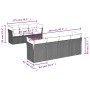 Gartensofa-Set mit beigen Kissen 8 Stück PE-Rattan von , Gartensets - Ref: Foro24-3223504, Preis: 496,40 €, Rabatt: %
