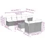 8-piece garden sofa set and gray synthetic rattan cushions by , Garden sets - Ref: Foro24-3223519, Price: 469,52 €, Discount: %