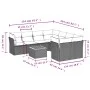 9-piece garden sofa set with beige synthetic rattan cushions by , Garden sets - Ref: Foro24-3223531, Price: 595,07 €, Discoun...