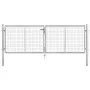 Gartentor aus verzinktem Stahl Silber 306x125 cm von vidaXL, Gartentore - Ref: Foro24-144761, Preis: 252,24 €, Rabatt: %