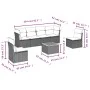 7-piece garden dining set and black synthetic rattan cushions by , Garden sets - Ref: Foro24-3223550, Price: 382,65 €, Discou...