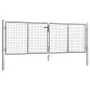 Gartentor aus verzinktem Stahl Silber 306x125 cm von vidaXL, Gartentore - Ref: Foro24-144761, Preis: 252,24 €, Rabatt: %