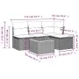 5-teiliges Gartenmöbel-Set und schwarze synthetische Rattankissen von , Gartensets - Ref: Foro24-3223592, Preis: 258,42 €, Ra...