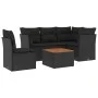 6-teilige Gartensofagarnitur und schwarze synthetische Rattankissen von , Gartensets - Ref: Foro24-3223640, Preis: 378,09 €, ...