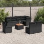 8-piece garden sofa set and black synthetic rattan cushions by , Garden sets - Ref: Foro24-3223682, Price: 544,08 €, Discount: %