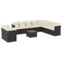 11-piece garden sofa set and black synthetic rattan cushions by , Garden sets - Ref: Foro24-3223718, Price: 644,88 €, Discoun...