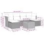 7-piece garden sofa set and beige synthetic rattan cushions by , Garden sets - Ref: Foro24-3223770, Price: 368,37 €, Discount: %