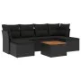 7-piece garden dining set and black synthetic rattan cushions by , Garden sets - Ref: Foro24-3223766, Price: 379,19 €, Discou...