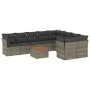 Set de sofás de jardín 10 pzas con cojines ratán sintético gris de , Conjuntos de jardín - Ref: Foro24-3223820, Precio: 568,6...
