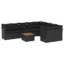 Gartensofa-Set 10-teilig mit schwarzen synthetischen Rattankissen von , Gartensets - Ref: Foro24-3223815, Preis: 616,30 €, Ra...