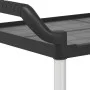 3-stöckiger Wagen aus schwarzem Aluminium, 99 x 50 x 96 cm von , Küchen- und Speisewagen - Ref: Foro24-30318, Preis: 120,35 €...