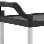 Carrito de 2 niveles aluminio negro 81x41x92 cm de , Carros de cocina y comedor - Ref: Foro24-30326, Precio: 60,15 €, Descuen...