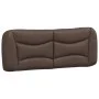 Cabecero de cama acolchado cuero sintético marrón 120 cm de , Cabeceros y pies de cama - Ref: Foro24-374570, Precio: 48,99 €,...