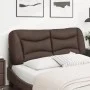 Cabecero de cama acolchado cuero sintético marrón 120 cm de , Cabeceros y pies de cama - Ref: Foro24-374570, Precio: 48,99 €,...