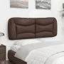 Cabecero de cama acolchado cuero sintético marrón 120 cm de , Cabeceros y pies de cama - Ref: Foro24-374570, Precio: 48,99 €,...