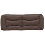 Cabecero de cama acolchado cuero sintético marrón 120 cm de , Cabeceros y pies de cama - Ref: Foro24-374570, Precio: 49,40 €