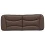 Cabecero de cama acolchado cuero sintético marrón 120 cm de , Cabeceros y pies de cama - Ref: Foro24-374570, Precio: 48,99 €,...