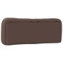 Cabecero de cama acolchado cuero sintético marrón 120 cm de , Cabeceros y pies de cama - Ref: Foro24-374570, Precio: 49,40 €