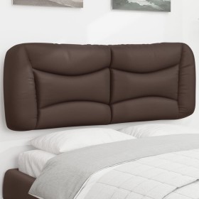 Gepolstertes Kopfteil aus braunem Kunstleder, 140 cm von , Kopf- und Fußteile - Ref: Foro24-374585, Preis: 82,61 €, Rabatt: %
