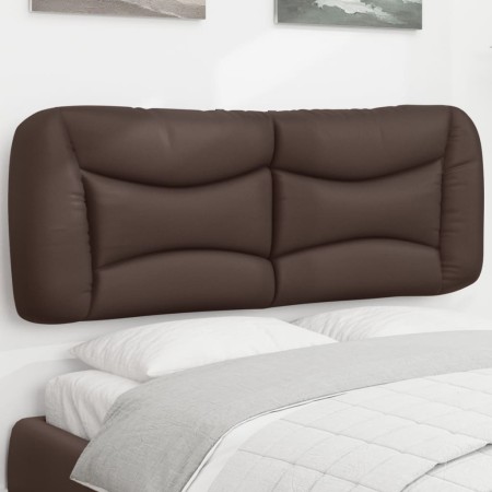 Gepolstertes Kopfteil aus braunem Kunstleder, 140 cm von , Kopf- und Fußteile - Ref: Foro24-374585, Preis: 82,61 €, Rabatt: %